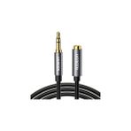 Nacario Ugreen 3.5 mm Ses Aux Uzatma Kablosu, Siyah 5 Metre
