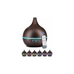 Nacario Uzaktan Kumandalı 550ML Aroma Difüzörü Ultrasonik Hava Nemlendirici Buhar Makinesi Rgb 7 Renk Led,