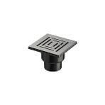 Nacario V-Flow Kare 5608285 Duş Kanalı, Alttan Çıkışlı, 15X15 Cm, Dk 800 Kapak, Mat Krom - 15 x 15 cm