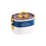 Nacario Vagonlife 1200 ml Iki Kat Üç Bölme Paslanmaz Çelik Bento Lunch Box Yeni Nesil Sefer Tası-Çatallıkaş