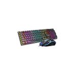 Nacario Valkyrie T-Wolf TF270 Rainbow Rgb Mekanik Hisli Klavye Mouse Seti Punk Keycap Ingilizce