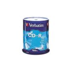 Nacario Verbatim Cd-R Discs, 700 Mb/80 Dk, 52 X, Spindle, Gümüş, 100/PAKET, 94554