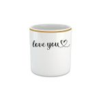 Nacario Vıvas Love You Espresso, Double Türk Kahvesi Fincanı - Kulpsuz Bardak