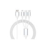 NACG Universal 3lü Kablo Type-c Micro Usb Iphone Lightning Uçlu 3in1 Çoklu Şarj Kablosu Hızlı Şarz Kablo