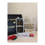 NadarStudio Takı Standı - Küpe Standı - Kolye Askısı - Modern Takı ve Küpe Standı - 5 Bölmeli Küpe Standı
