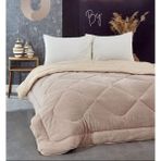 Nadide Tek Kişilik Wellsoft Yorgan Bej - 155 x 215 cm - Renkli