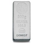 Nadir 500 gr 999.9 24 Ayar Sertifikalı Gümüş Külçe