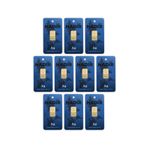 Nadir Gold 1 gr 24 Ayar 10 Adet Dikdörtgen Gram Altın