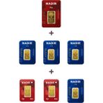 Nadir Gold 24 Ayar 17 Gram Altın (1 Ad 5 Gram Altın + 4 Ad 2,5 Gram Altın + 2 Ad 1 Gram Altın )