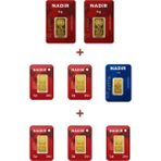 Nadir Gold 24 Ayar 17,5 Gram Altın (2 Ad 5 Gram Altın + 1 Ad 2,5 Gram Altın + 5 Ad 1 Gram Altın )