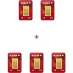 Nadir Gold 24 Ayar 5 Gram Külçe Altın (1 Adet 5 Gram Külçe Altın )