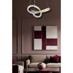 Nadya White Gold Tek Renk Modern Sarkıt LED Avize - Beyaz - Gold