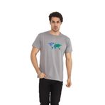 Naglita 118 World Regular Gri Erkek T-Shirt