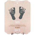 nagu® Frame Impronte Piedi e Mani Neonato Festa della mama, festa del papà o festa dei nonni, buono regalo di compleanno. Bambini ile orijinal hediye ve dettagli, koleksiyon albümü fikri