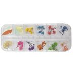 Nail Art Manikür Tırnak Süsleme Kuru Çiçek 12li Set