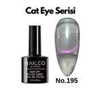 Naıl Co Uv Led Kalıcı Oje 7.5 ml Kedi Gözü Cat Eye Magnetik Seri Nailco 195