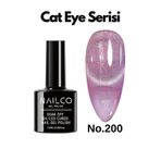 Naıl Co Uv Led Kalıcı Oje 7.5 ml Kedi Gözü Cat Eye Magnetik Seri Nailco 200