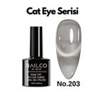 Naıl Co Uv Led Kalıcı Oje 7.5 ml Kedi Gözü Cat Eye Magnetik Seri Nailco 203