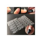 Nail Master 24 Adet Zararsız Tırnak Yapıştırıcı Bant Sticker Şeffaf Takma Tırnak Tak Çıkar Yapıştırma Bandı