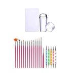 Nail Master 3'lü Desen Verme Tırnak Süsleme Seti Jel Tırnak Nail Art Fırça Seti French Dot Kalemi Stamper