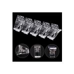 Nail Master 5 Adet Polygel Mandal Polijel Klipsi Poly Gel Tips Tutucu