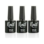 Nail Master Kalıcı Oje Protez Tırnak Top Coat Base Coat Primer 3lü Set - Şeffaf