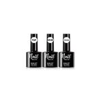 Nail Master Kalıcı Oje Protez Tırnak Top Coat Rubber Base Coat Primer 3lü Set