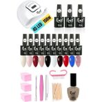 Nail Master Kalıcı Oje Seti 10 Adet 7,3 ml Favori Renkler ile Gelin Makyajınızı Tamamlayın
