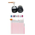 Nail Master Protez Tırnak Jeli 15ml 908 + 15li Fırça Seti
