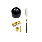 Nail Master Protez Tırnak Jeli 15ml 908 (RAKI BEYAZI) Jel Fırçası 20li Şablon