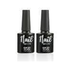 Nail Master Şeffaf Renkli Kalıcı Oje 2li Set Top Coat ve Rubber Base Coat 7.3 ml Dayanıklılık Arttırır
