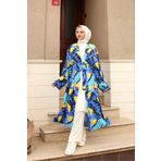 naimabutik Yazlık Organik Pamuk Kumaş Kimono Abaya Kadın Giyim - Naima Butik