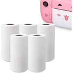 Najmaddin Yn Çocuk Kamera Baskı Kağıdı, 5’li Rulo 57X25MM Çekirdekli Fotoğraf Baskı Termal Kağıt R - Çok Renkli