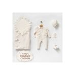 Naka Concept Elegans Kız Bebek Triko 5’li Hastane Çıkış Seti-Premium Cotton Knit Newborn Set-Gift Ready