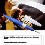 Nakış Keçe İğne Punch Kalem Seti Zarif El Sanat Eserleri Süslemeleri Giysi Yastık Yorgan Çanta, Rahat Sap [DIY Craft] (Mavi)