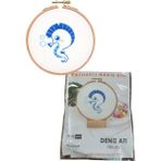 Nakış Kitleri Kasnaklı 8.6 x 6 cm Deniz Atı
