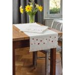 Nakışlı Işlemeli %100 Pamuk Mutfak Havlusu 35×50 cm – Dekoratif, Yıkanabilir, Şık Mutfak Aksesuarı -Vijdan Life - Beyaz-Kalp Desenli - 001-Beyaz