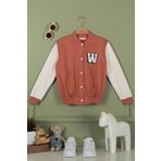 Nakışlı Kiremit Kız Çocuk Kolej Ceket