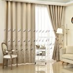 Nakışlı Soğuk Koruma Sıcak Karartma Perdeleri Oturma Odası Odası Bölücüler Opak Perde Oturma Odası Çocuk Yatak Odası için Delikli Y 250 x B200 cm