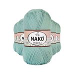 Nako 12297 5 Adet Çağla Yeşili Pırlanta Amigurumi El Örgü İpi Yünü