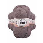 Nako 2000 5 Adet 100 gr Vizon Süper İnci El Örgü İpi