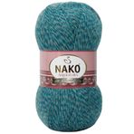Nako 21357 Angora Petrol Muline Lüks El Örgü İpi
