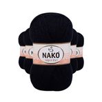 Nako 217 Süper İnci 5 Adet 100 gr Siyah El Örgü İpi