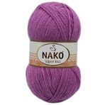 Nako 23315 Süper İnci 100 gr Eflatun El Örgü İpi