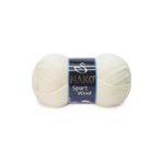 Nako 300 Ekru Sport Wool 100 gr El Örgü İpi