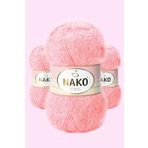 Nako 3294 Pembe 3 Adet Paris El Örgü İpi Yünü