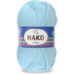 Nako 5 Adet Vega El Örgü Ipi 10640 Pastel Mavi