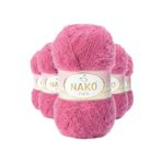 Nako 6578 5 Adet Koyu Pembe Paris El Örgü İpi Yünü