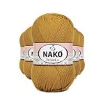 Nako 6706 5 Adet Altın Pırlanta Amigurumi El Örgü İpi Yünü