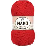 Nako 6741 Kırmızı Gelincik 1 Adet Pırlanta Amigurumi El Örgü İpi Yünü